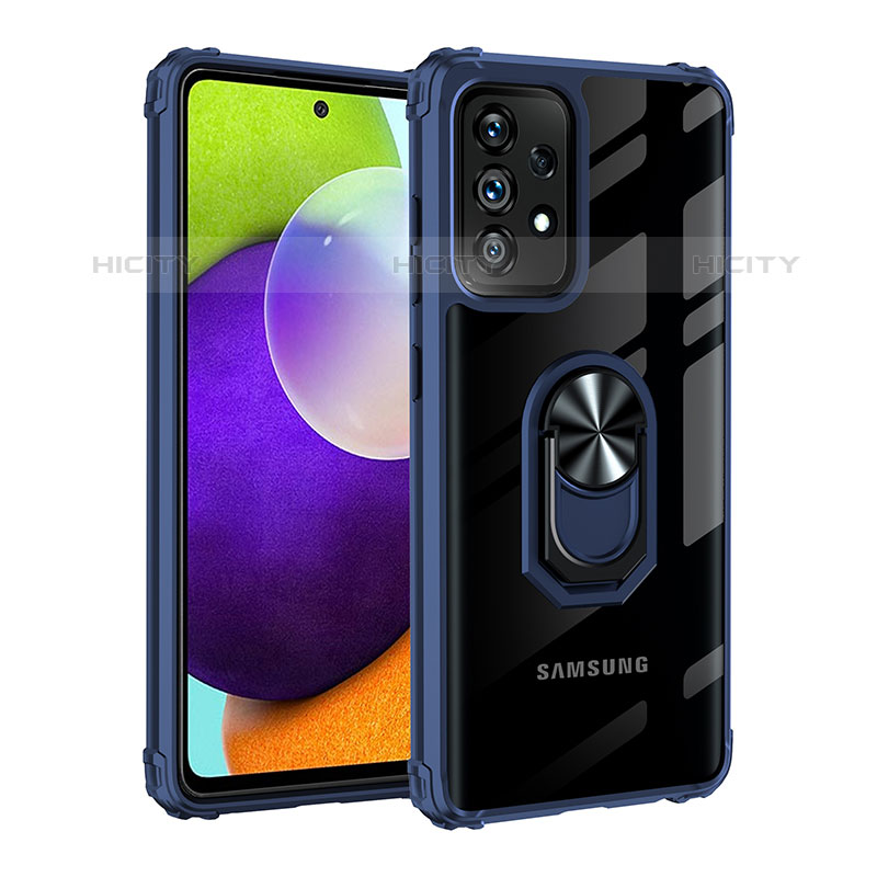 Coque Contour Silicone et Plastique Housse Etui Mat avec Magnetique Support Bague Anneau MQ2 pour Samsung Galaxy M32 5G Plus