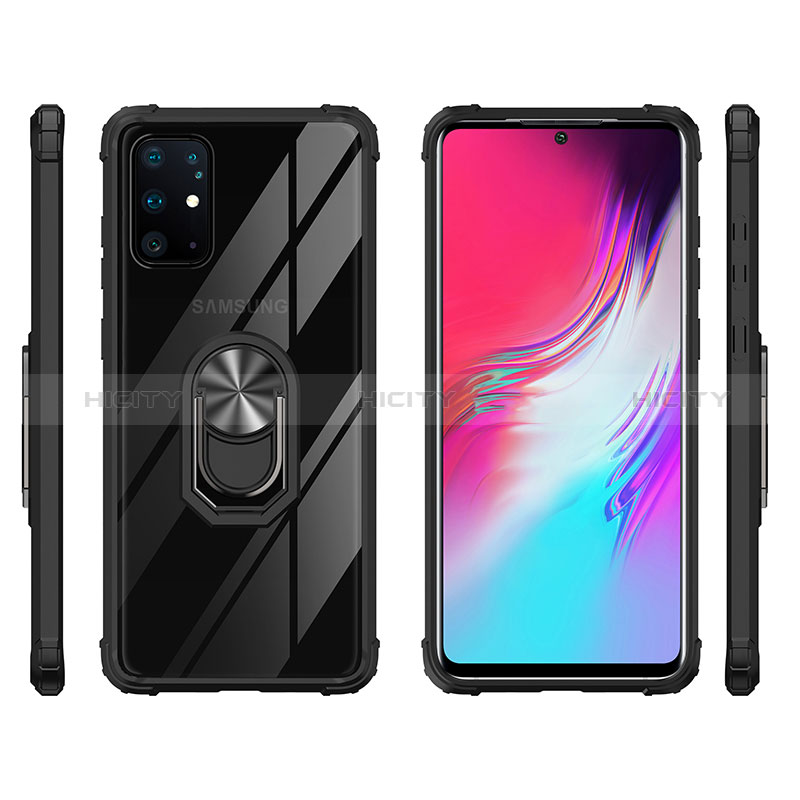 Coque Contour Silicone et Plastique Housse Etui Mat avec Magnetique Support Bague Anneau MQ2 pour Samsung Galaxy S20 Plus 5G Plus