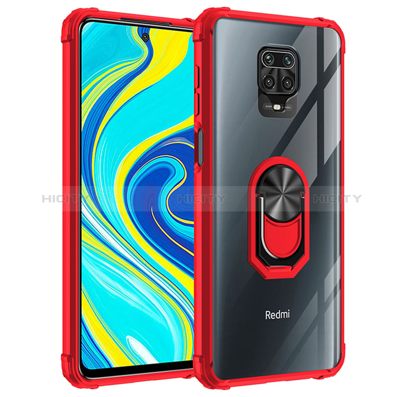 Coque Contour Silicone et Plastique Housse Etui Mat avec Magnetique Support Bague Anneau MQ2 pour Xiaomi Redmi Note 9S Plus