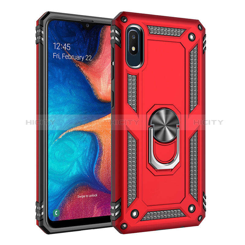 Coque Contour Silicone et Plastique Housse Etui Mat avec Magnetique Support Bague Anneau MQ3 pour Samsung Galaxy A10e Plus