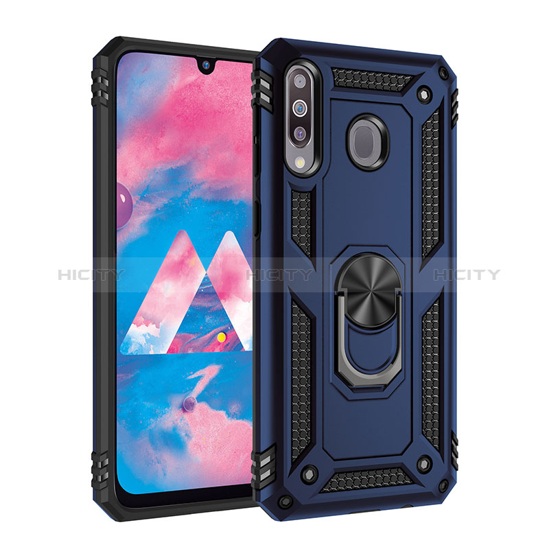 Coque Contour Silicone et Plastique Housse Etui Mat avec Magnetique Support Bague Anneau MQ3 pour Samsung Galaxy A40s Plus