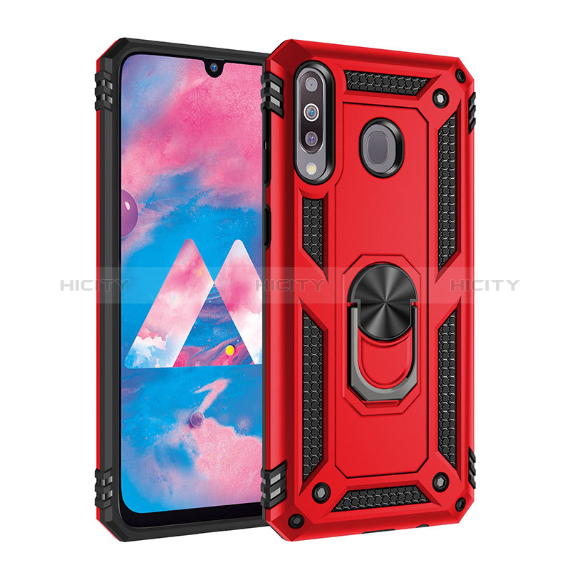 Coque Contour Silicone et Plastique Housse Etui Mat avec Magnetique Support Bague Anneau MQ3 pour Samsung Galaxy A40s Plus