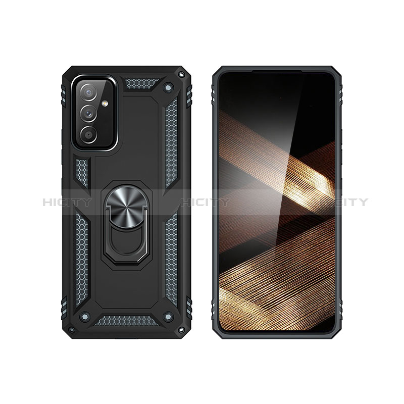 Coque Contour Silicone et Plastique Housse Etui Mat avec Magnetique Support Bague Anneau MQ3 pour Samsung Galaxy A55 5G Plus