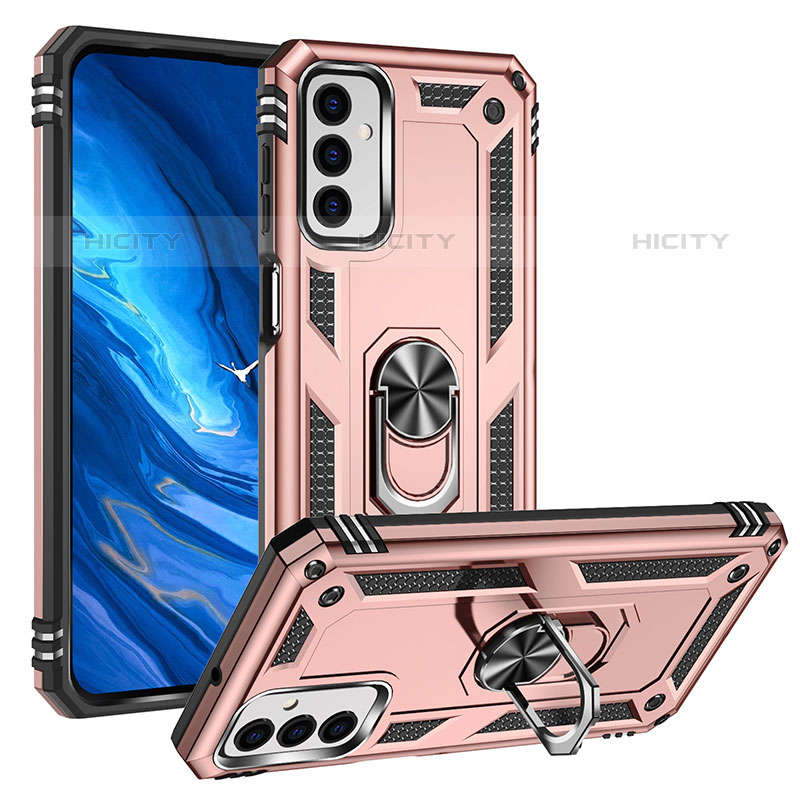 Coque Contour Silicone et Plastique Housse Etui Mat avec Magnetique Support Bague Anneau MQ3 pour Samsung Galaxy M23 5G Plus