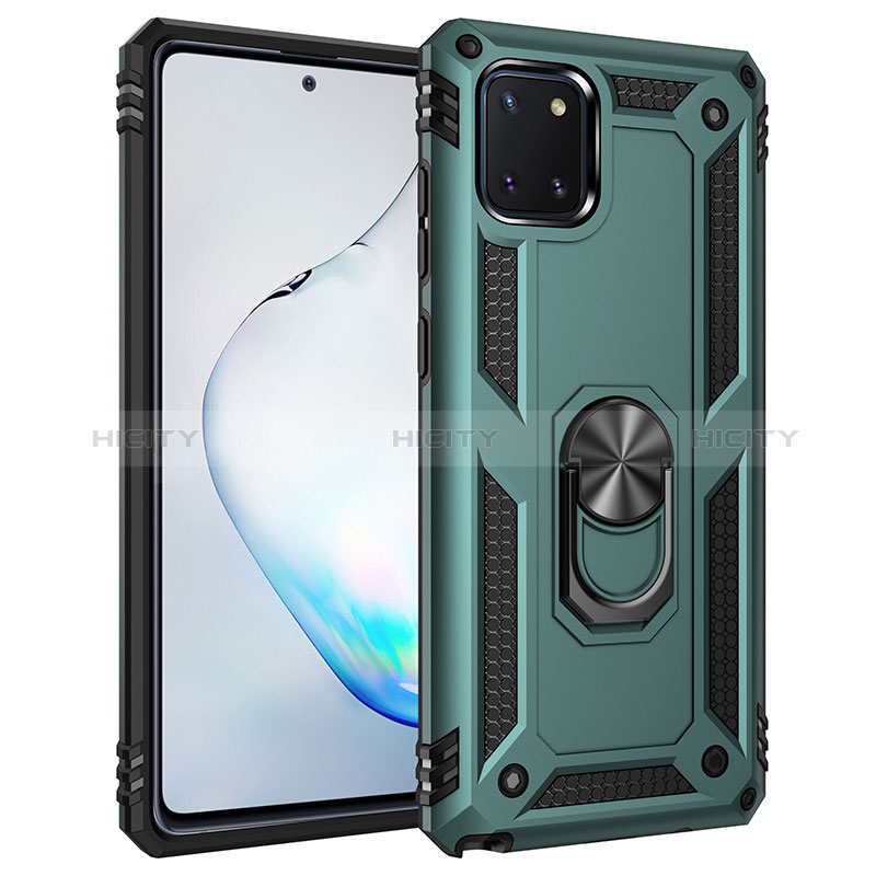 Coque Contour Silicone et Plastique Housse Etui Mat avec Magnetique Support Bague Anneau MQ3 pour Samsung Galaxy M60s Plus