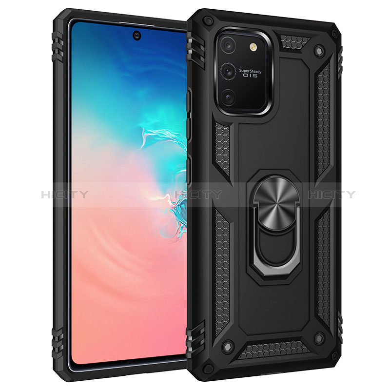 Coque Contour Silicone et Plastique Housse Etui Mat avec Magnetique Support Bague Anneau MQ3 pour Samsung Galaxy S10 Lite Plus