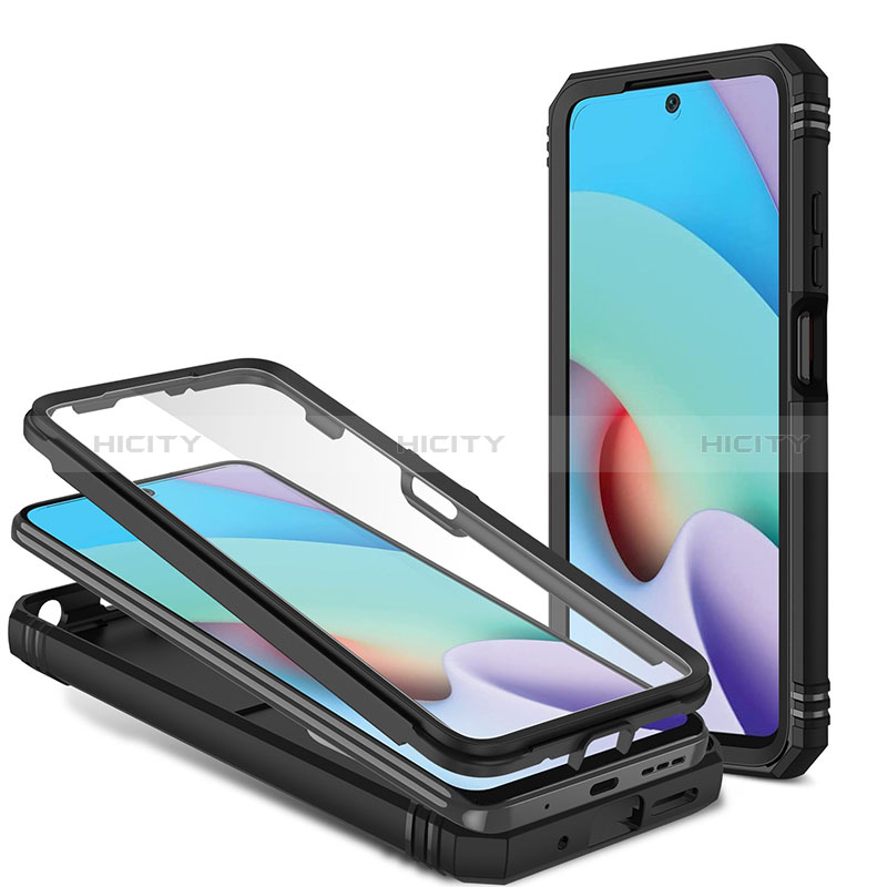 Coque Contour Silicone et Plastique Housse Etui Mat avec Magnetique Support Bague Anneau MQ6 pour Xiaomi Redmi Note 11 4G (2021) Plus