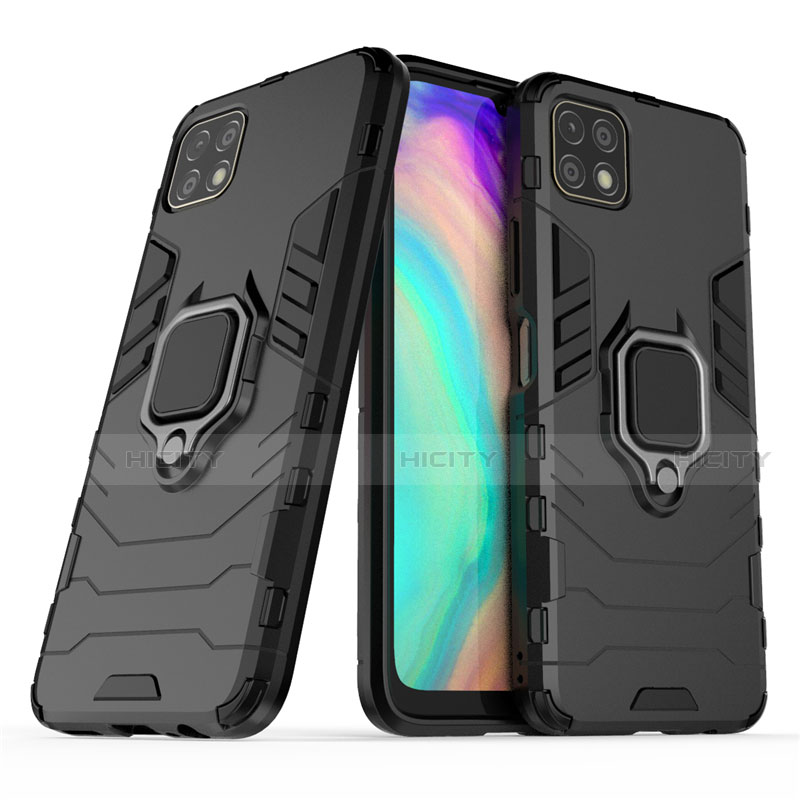 Coque Contour Silicone et Plastique Housse Etui Mat avec Magnetique Support Bague Anneau pour Huawei Enjoy 20 5G Plus