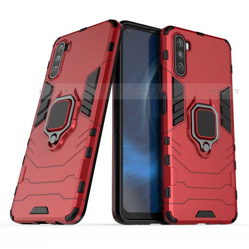 Coque Contour Silicone et Plastique Housse Etui Mat avec Magnetique Support Bague Anneau pour Huawei Mate 40 Lite 5G Plus