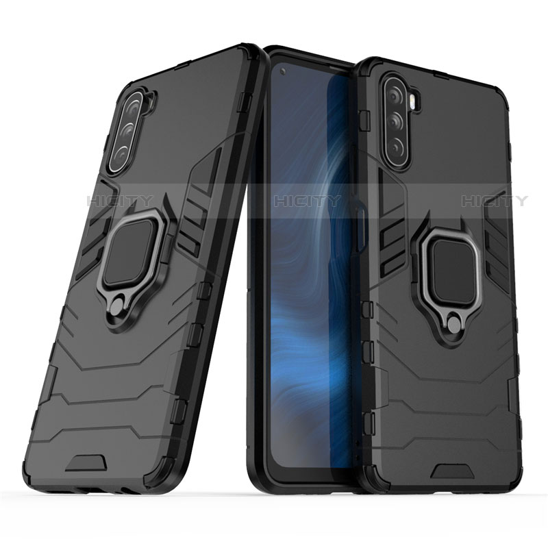 Coque Contour Silicone et Plastique Housse Etui Mat avec Magnetique Support Bague Anneau pour Huawei Mate 40 Lite 5G Plus