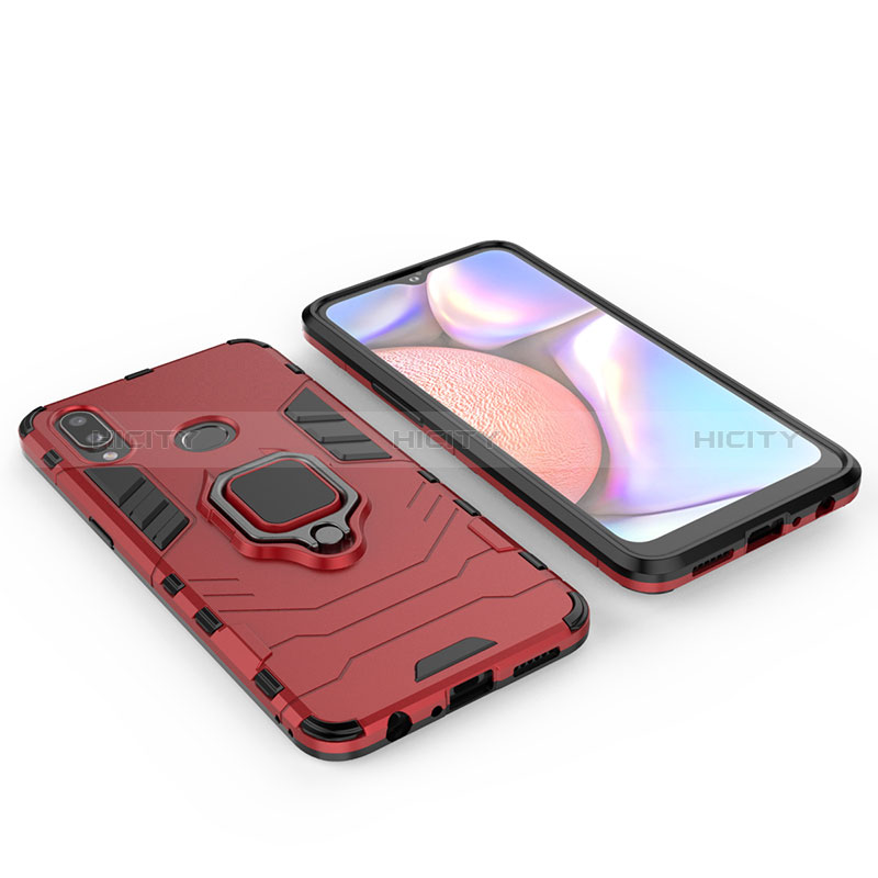 Coque Contour Silicone et Plastique Housse Etui Mat avec Magnetique Support Bague Anneau pour Samsung Galaxy A10s Plus