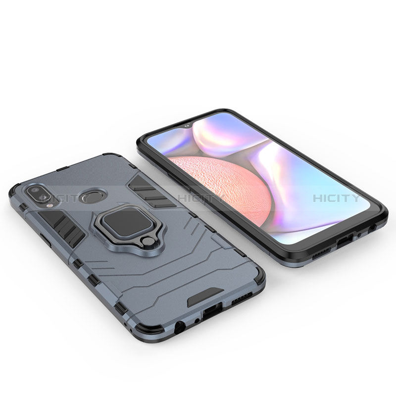 Coque Contour Silicone et Plastique Housse Etui Mat avec Magnetique Support Bague Anneau pour Samsung Galaxy A10s Plus