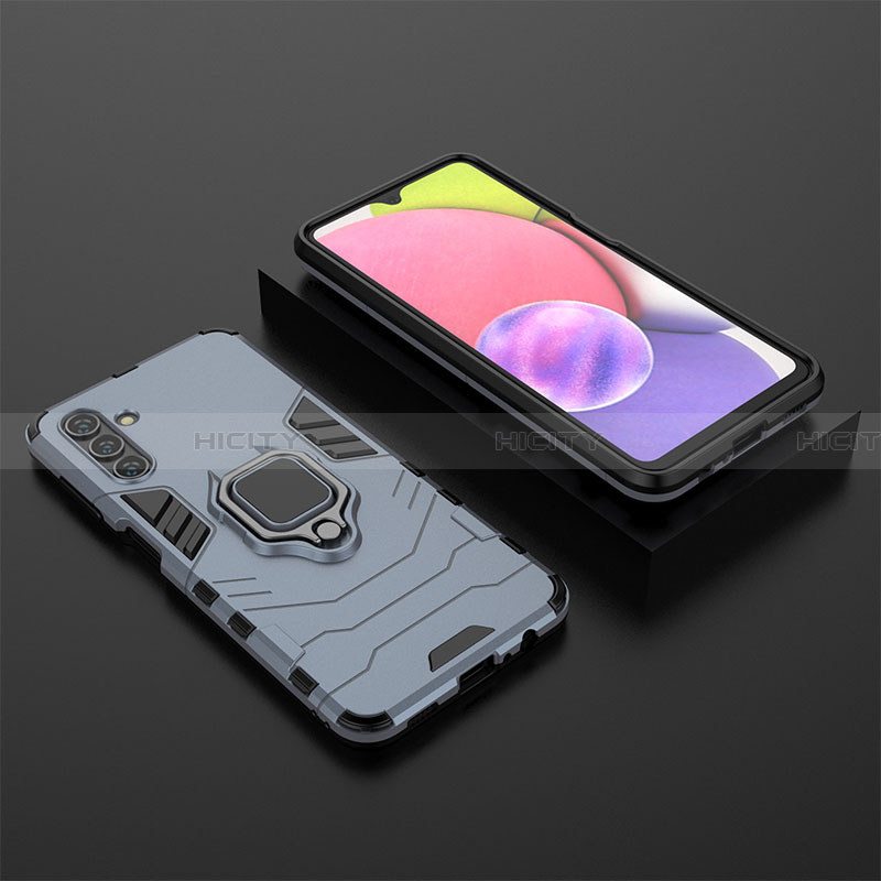 Coque Contour Silicone et Plastique Housse Etui Mat avec Magnetique Support Bague Anneau pour Samsung Galaxy A13 5G Plus