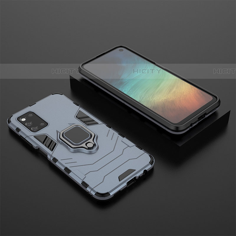 Coque Contour Silicone et Plastique Housse Etui Mat avec Magnetique Support Bague Anneau pour Samsung Galaxy F52 5G Plus