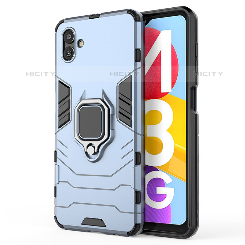 Coque Contour Silicone et Plastique Housse Etui Mat avec Magnetique Support Bague Anneau pour Samsung Galaxy M13 5G Plus