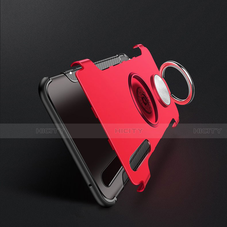 Coque Contour Silicone et Plastique Housse Etui Mat avec Magnetique Support Bague Anneau pour Xiaomi Mi 9 Lite Plus