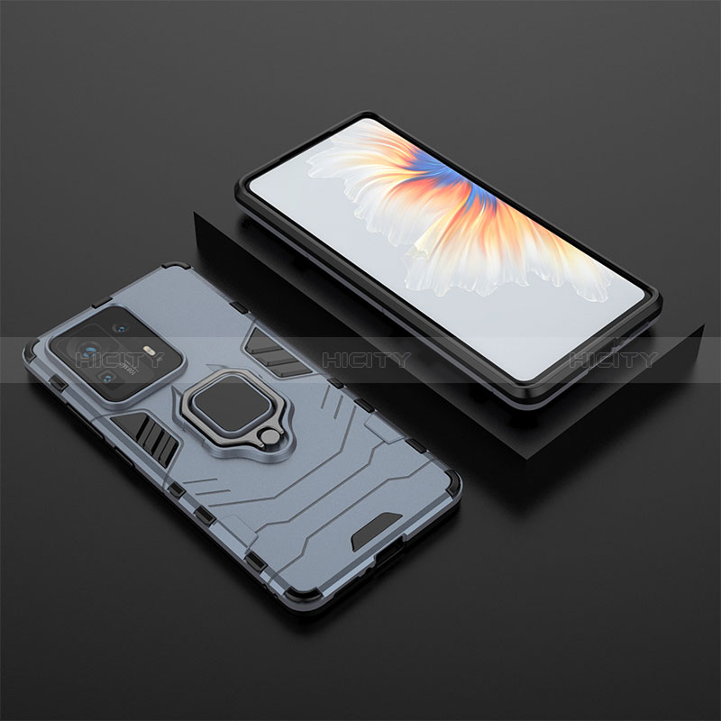 Coque Contour Silicone et Plastique Housse Etui Mat avec Magnetique Support Bague Anneau pour Xiaomi Mi Mix 4 5G Plus