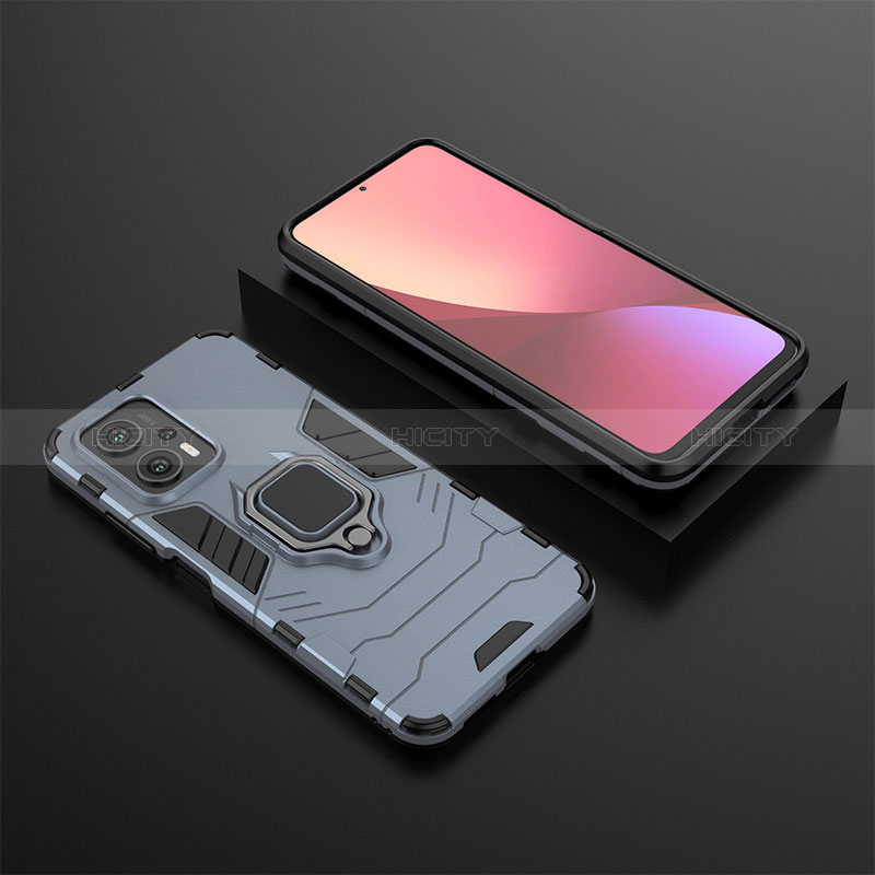 Coque Contour Silicone et Plastique Housse Etui Mat avec Magnetique Support Bague Anneau pour Xiaomi Redmi K50i 5G Plus