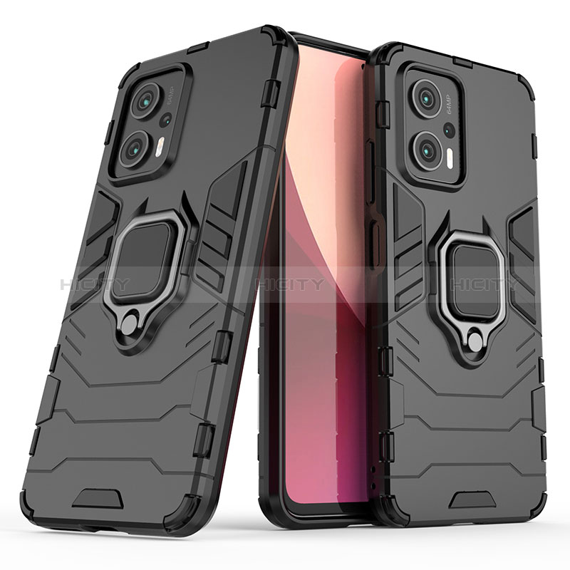 Coque Contour Silicone et Plastique Housse Etui Mat avec Magnetique Support Bague Anneau pour Xiaomi Redmi K50i 5G Plus