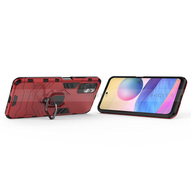 Coque Contour Silicone et Plastique Housse Etui Mat avec Magnetique Support Bague Anneau pour Xiaomi Redmi Note 11 SE 5G Plus