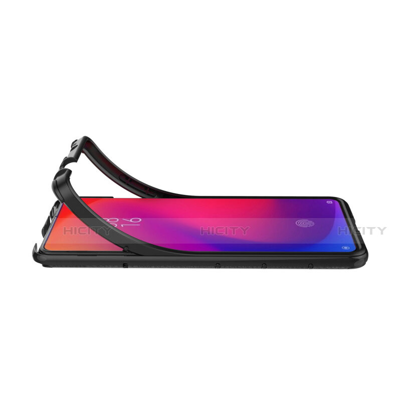 Coque Contour Silicone et Plastique Housse Etui Mat avec Magnetique Support Bague Anneau R07 pour Xiaomi Mi 9T Plus