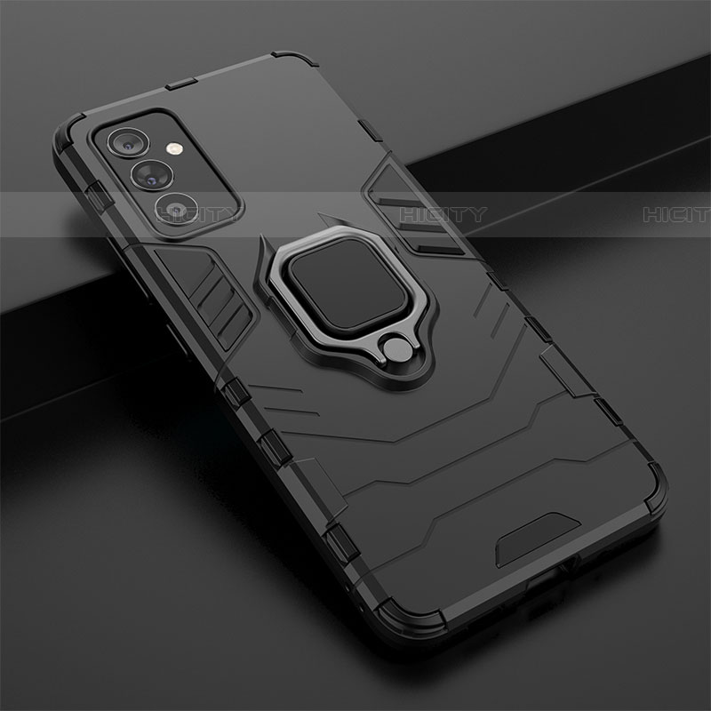 Coque Contour Silicone et Plastique Housse Etui Mat avec Magnetique Support Bague Anneau S02 pour Samsung Galaxy A24 4G Plus