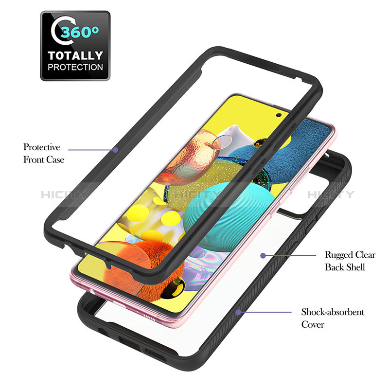 Coque Contour Silicone et Plastique Housse Etui Mat avec Magnetique Support Bague Anneau YB1 pour Samsung Galaxy M40S Plus