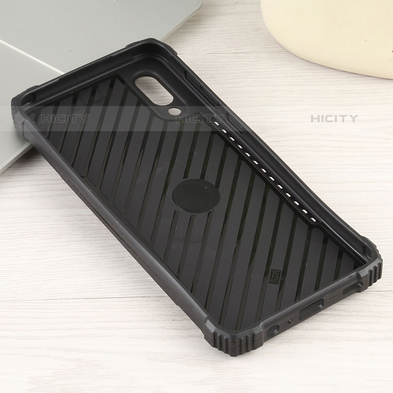 Coque Contour Silicone et Plastique Housse Etui Mat avec Magnetique Support Bague Anneau ZJ1 pour Samsung Galaxy M02 Plus