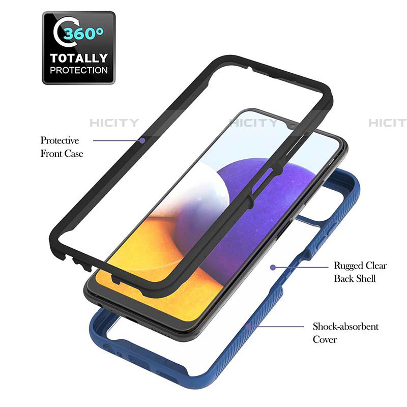 Coque Contour Silicone et Plastique Housse Etui Mat avec Magnetique Support Bague Anneau ZJ5 pour Samsung Galaxy F42 5G Plus