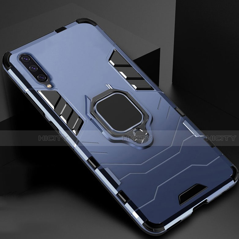 Coque Contour Silicone et Plastique Housse Etui Mat avec Magnetique Support pour Xiaomi CC9e Plus