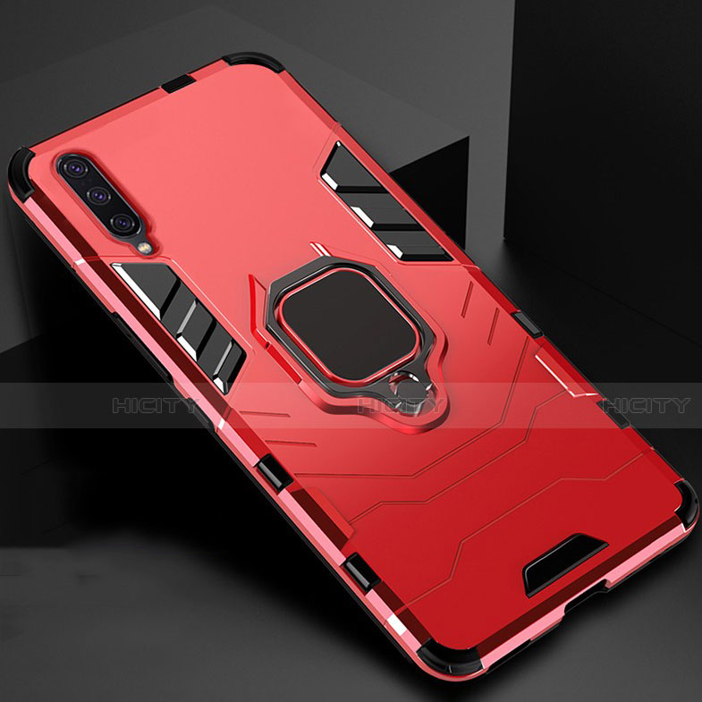 Coque Contour Silicone et Plastique Housse Etui Mat avec Magnetique Support pour Xiaomi CC9e Plus