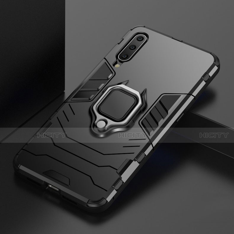 Coque Contour Silicone et Plastique Housse Etui Mat avec Magnetique Support pour Xiaomi Mi 9 Pro 5G Plus