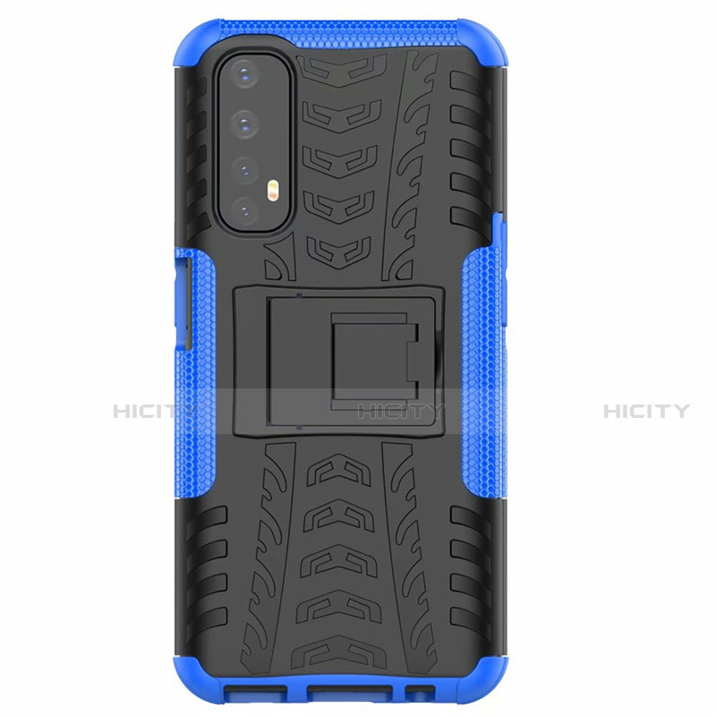 Coque Contour Silicone et Plastique Housse Etui Mat avec Support A01 pour Realme Narzo 20 Pro Plus