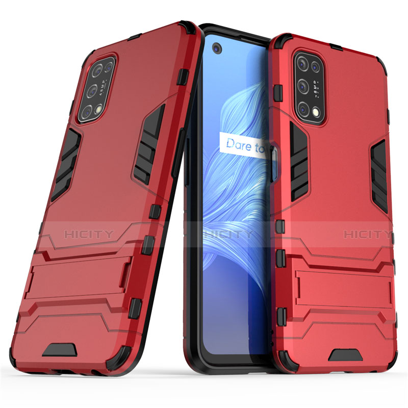 Coque Contour Silicone et Plastique Housse Etui Mat avec Support A01 pour Realme Narzo 30 Pro 5G Plus