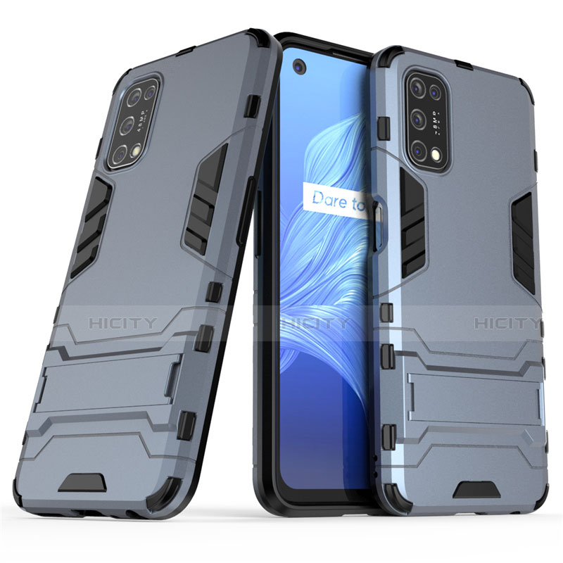 Coque Contour Silicone et Plastique Housse Etui Mat avec Support A01 pour Realme Narzo 30 Pro 5G Plus