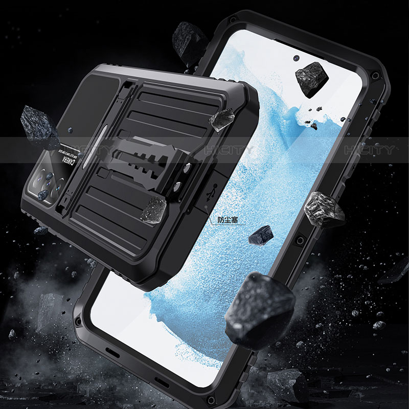 Coque Contour Silicone et Plastique Housse Etui Mat avec Support A01 pour Samsung Galaxy S21 FE 5G Plus