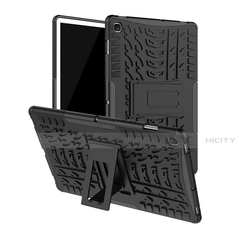 Coque Contour Silicone et Plastique Housse Etui Mat avec Support A01 pour Samsung Galaxy Tab S5e Wi-Fi 10.5 SM-T720 Noir Plus