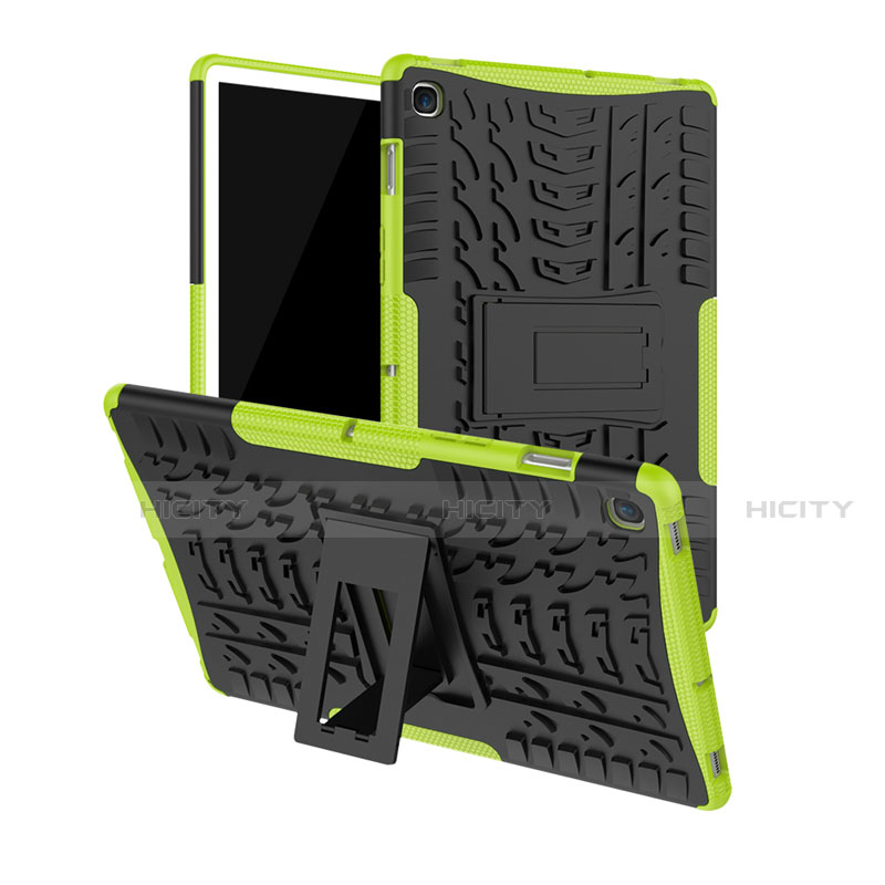 Coque Contour Silicone et Plastique Housse Etui Mat avec Support A01 pour Samsung Galaxy Tab S5e Wi-Fi 10.5 SM-T720 Vert Plus