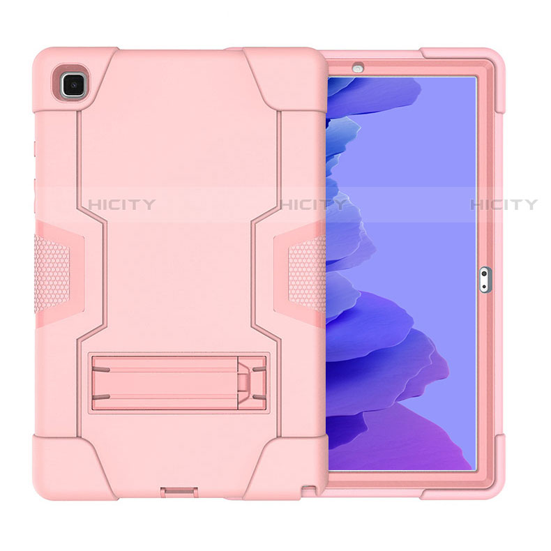 Coque Contour Silicone et Plastique Housse Etui Mat avec Support A02 pour Samsung Galaxy Tab A7 4G 10.4 SM-T505 Plus