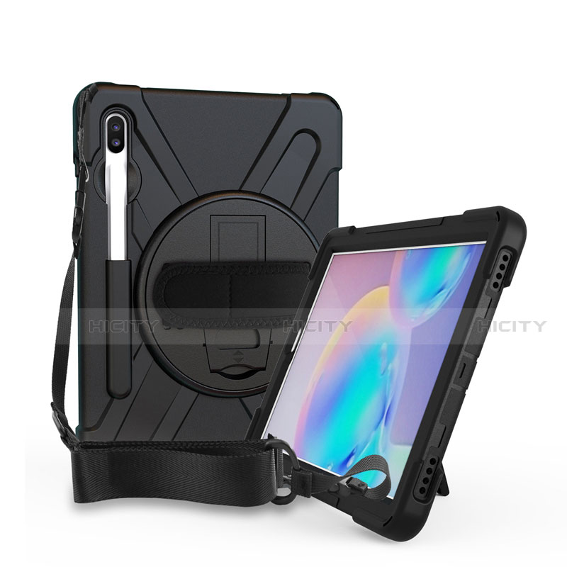 Coque Contour Silicone et Plastique Housse Etui Mat avec Support A04 pour Samsung Galaxy Tab S6 10.5 SM-T860 Plus