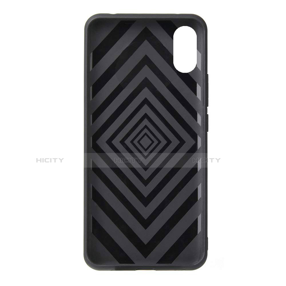 Coque Contour Silicone et Plastique Housse Etui Mat avec Support Bague Anneau pour Xiaomi Mi 8 Pro Global Version Plus