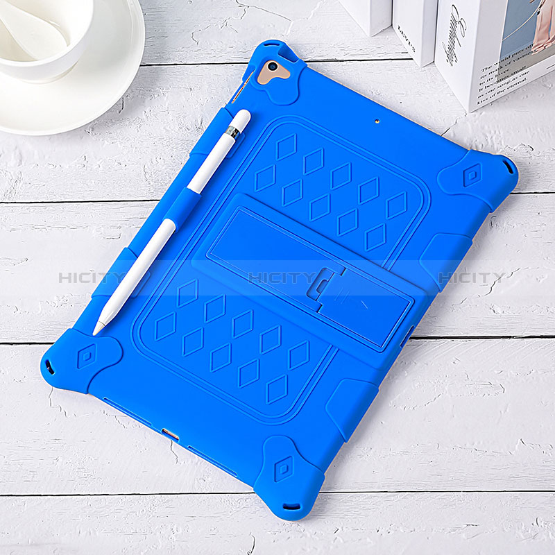 Coque Contour Silicone et Plastique Housse Etui Mat avec Support H01 pour Apple iPad 10.2 (2019) Plus