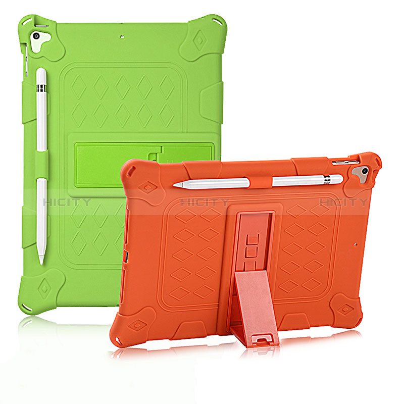 Coque Contour Silicone et Plastique Housse Etui Mat avec Support H01 pour Apple iPad 10.2 (2019) Plus