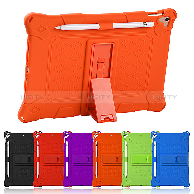 Coque Contour Silicone et Plastique Housse Etui Mat avec Support H01 pour Apple iPad 10.2 (2019) Plus