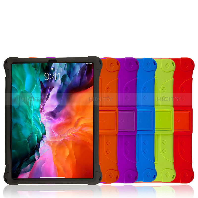 Coque Contour Silicone et Plastique Housse Etui Mat avec Support H01 pour Apple iPad Pro 11 (2022) Plus