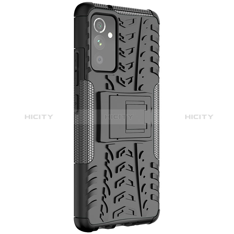 Coque Contour Silicone et Plastique Housse Etui Mat avec Support J01X pour Samsung Galaxy Quantum2 5G Plus