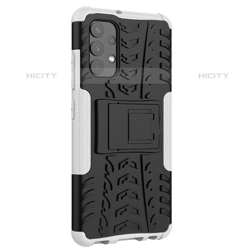 Coque Contour Silicone et Plastique Housse Etui Mat avec Support JX01 pour Samsung Galaxy M32 5G Plus