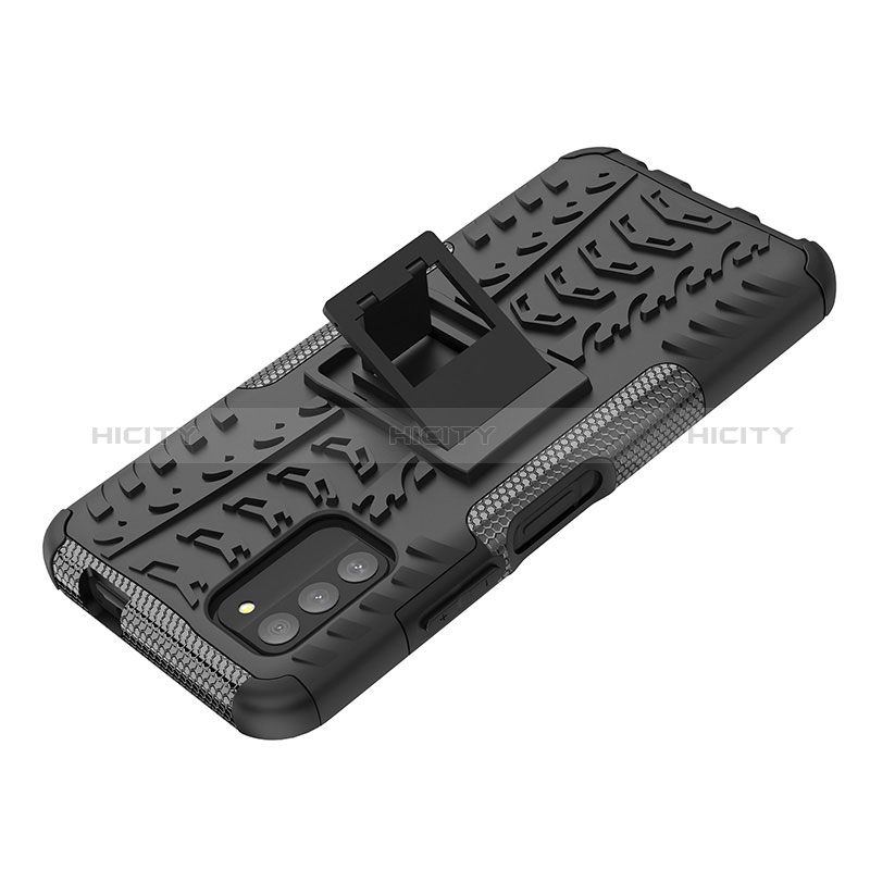 Coque Contour Silicone et Plastique Housse Etui Mat avec Support JX1 pour Nokia G100 Plus