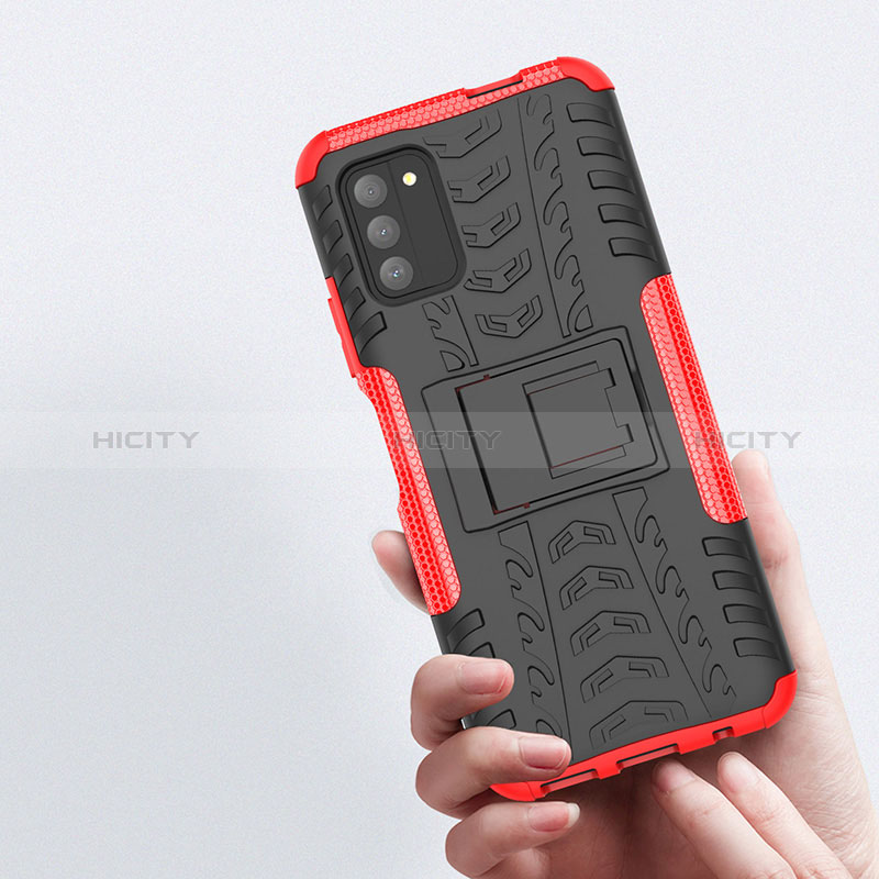 Coque Contour Silicone et Plastique Housse Etui Mat avec Support JX1 pour Nokia G100 Plus