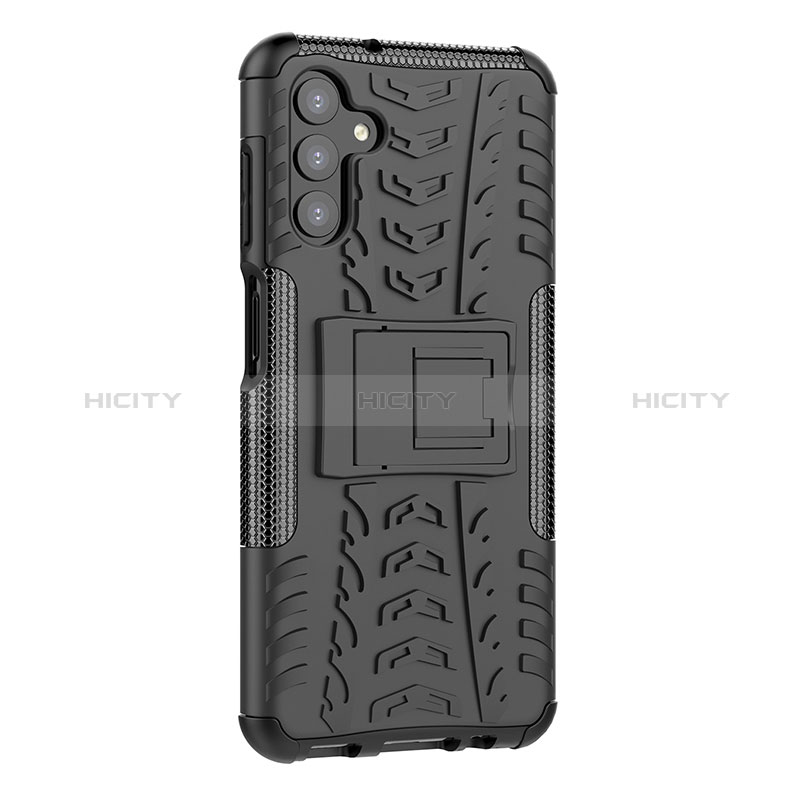 Coque Contour Silicone et Plastique Housse Etui Mat avec Support JX1 pour Samsung Galaxy A04s Plus